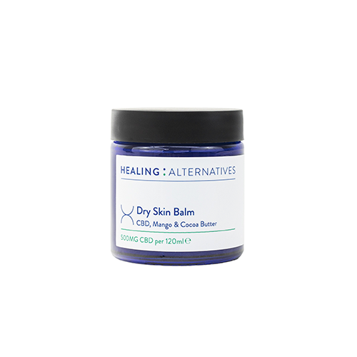 H:A Dry Skin nourishing balm with CBD, Mango and cocoa butter for sensitive dry legs & heels