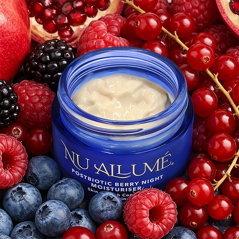 Nu Allumé Postbiotic Berry Night Moisturiser