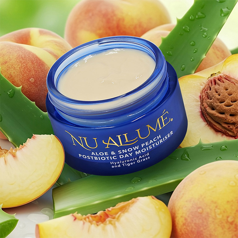 Nu Allumé Aloe & Snow Peach Postbiotic Day Moisturiser