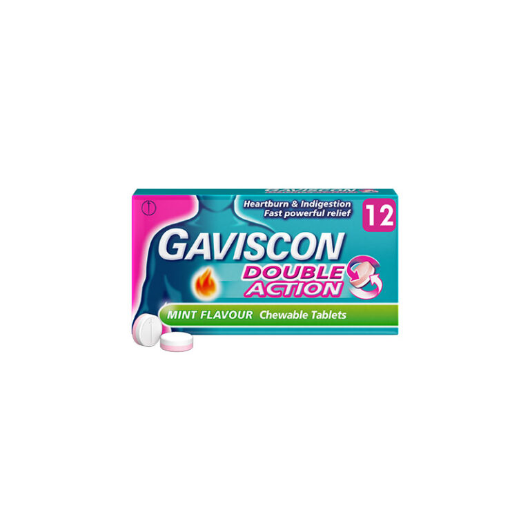 Double action Tablets, 12s, Mint