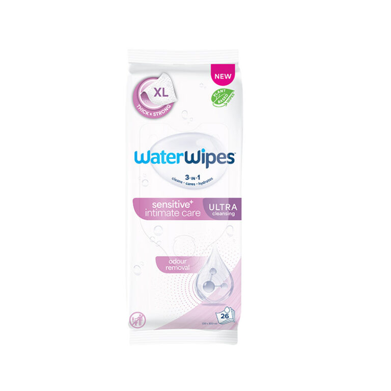 WaterWipes 3 in 1 Sensitive+ Intimate Care Ultra XL 26 Wipes